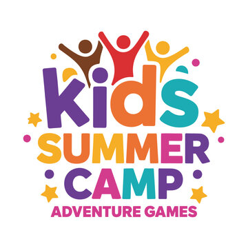 Kids Summer Camp Adventure Games Logo Keywords: kids, summer, camp, adventure, games, logo