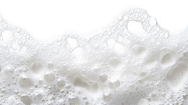 Foam texture isolated on white background