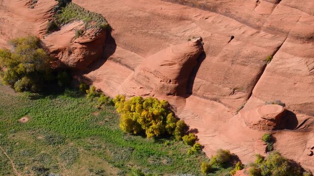 The stunning landscape of Canyon de Chelly National Monument in northeastern Arizona.
