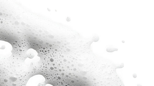 Foam texture isolated on white background