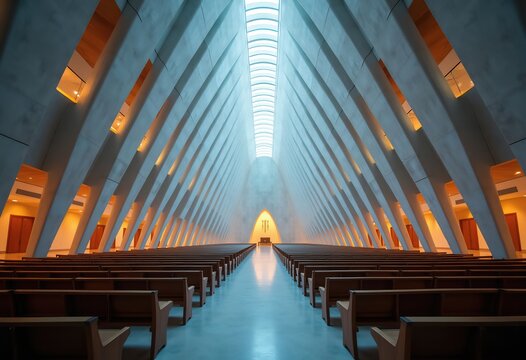 Geometric Skylit Contemporary Synagogue Provides a Unique Spiritual Encounter