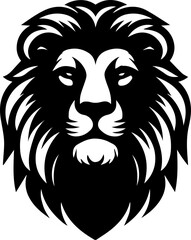 Obraz premium Majestic Lion Silhouette and Lion Head Logo Vector Design Pack