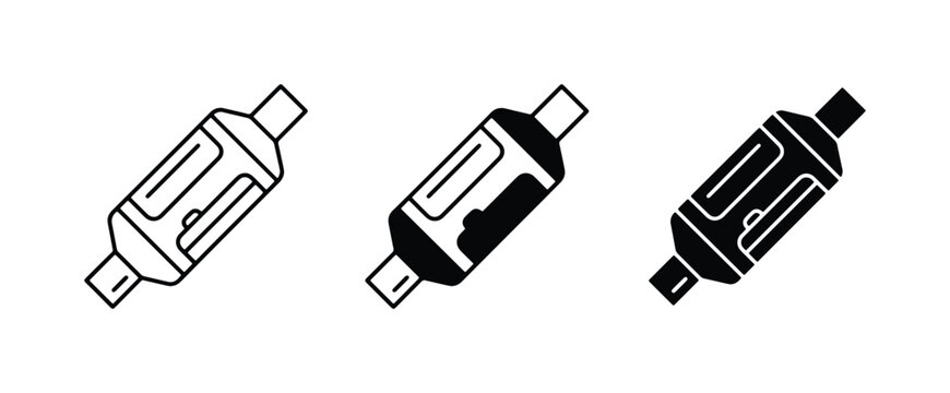 Vape Pod Icons, Electronic Cigarette Cartridge Symbols, Vaporizer Device Graphics