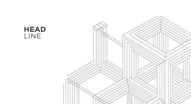 A 3d wireframe illustration of a building corner