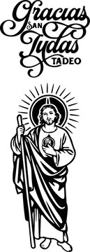 San Judas Tadeo Svg, Saint Jude Thaddeus Svg
