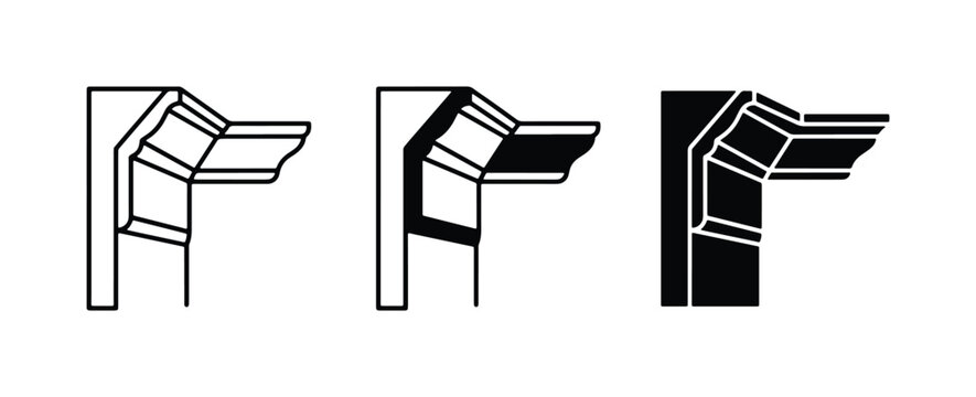 Architectural Molding Corner Details, Decorative Trim Profiles, Interior Design Elements