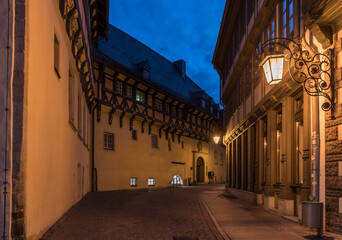 Fototapeta premium old city of Wernigerode at night