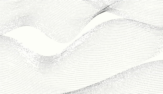 Abstract undulating lines, representing fluidity, movement, and a sense of calm. The grayscale color palette emphasizes the elegance and versatility of the design.