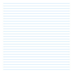 Naklejka premium Lined sheet for school, work, office. Education background. Blank sheet of blue lined paper. Notebook paper lined sheet layout. Paper typography blue pattern for writing, notes, sketching, journaling.