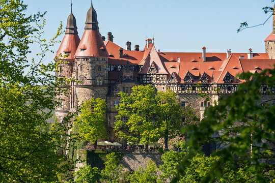 Książ Castle - Wałbrzych Poland. Medieval castle of the Polish Piast dynasty.