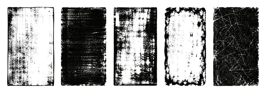 Grunge linocut stamp texture overlay with distressed xerox print effect, scratchy ink roller background, vintage eroded letterpress marks, rough retro grunge shapes and punk vector illustration