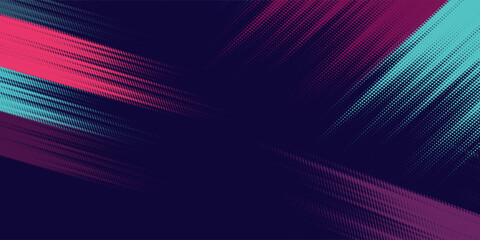 neon background brush game blue pink purple banner abstract paint stain vintage modern car wrap sticker, vector. © Hery
