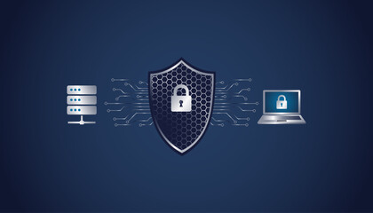 Digital shield protecting network data from cyber threats and unauthorized access © Volodymyr Hankevych