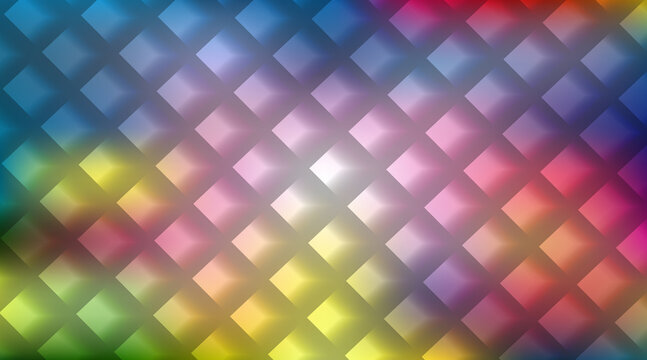 Abstract geometric pattern with colorful gradient squares