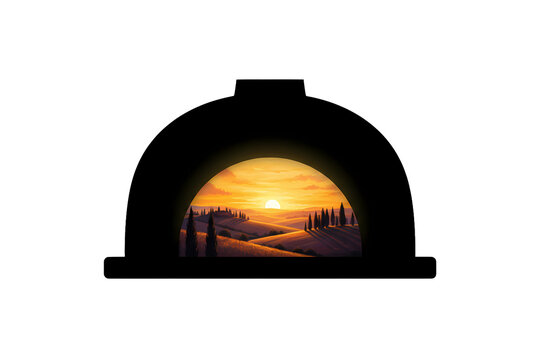 3d render of a gas stove