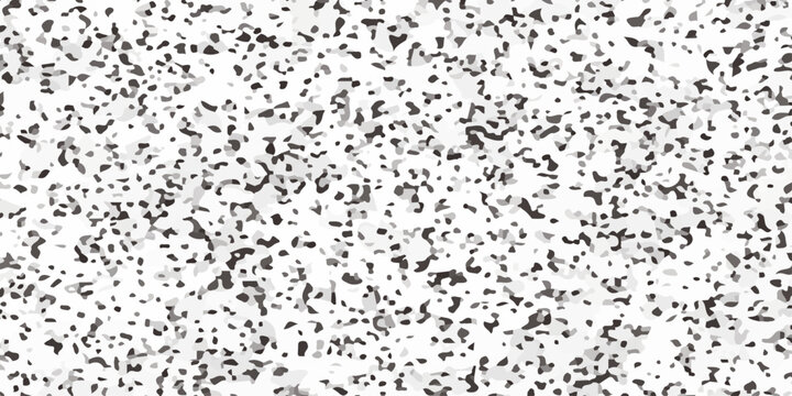 Abstract black and white grainy texture background with organic hand drawn ink splatters. A high-contrast, monochrome abstract pattern, organic grainy textures and stippled ink effects