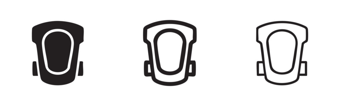 Knee Pad Protective Gear for Sports and Work Icon