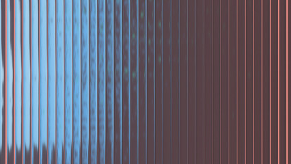 Obraz premium Reeded glass abstract background. Ribbed glass backdrop with refraction effect.