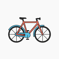 Fototapeta premium Colorful Bicycle Illustration