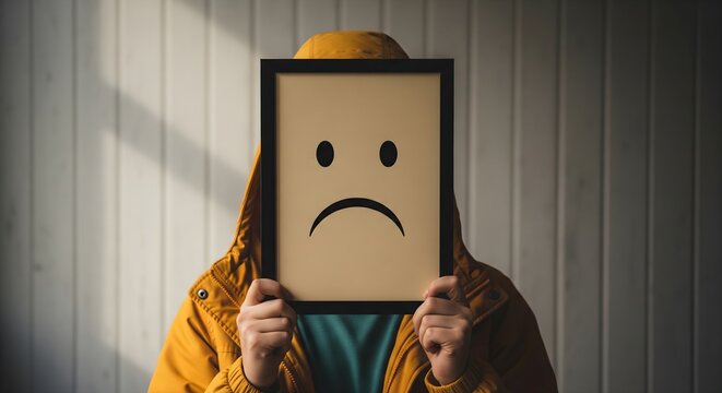 Mental Health and Depressive Emotions Concept