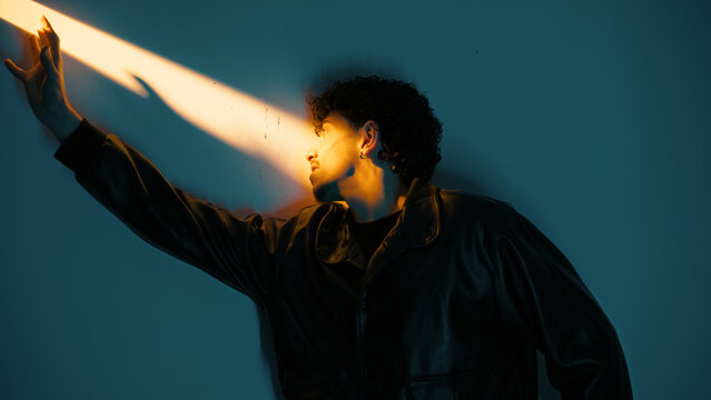 Man tries to catch the light