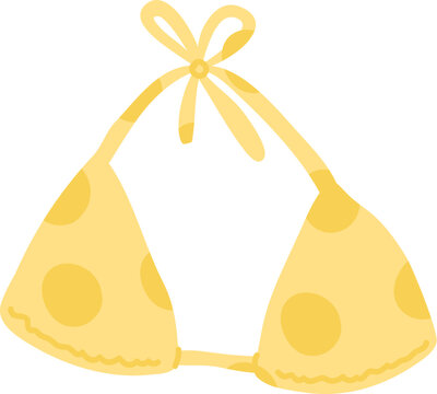 Bikini Top With Polka Dots Summer Aesthetic