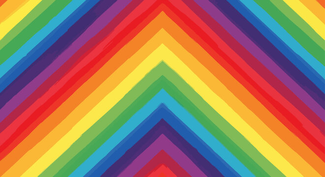 a vibrant rainbow chevron pattern creating a colorful geometric abstract background perfect for design resources or textile art