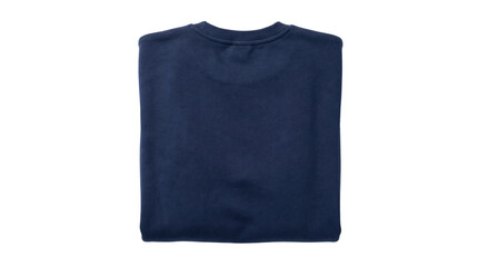 Folded navy blue sweatshirt top isolated on transparent background png