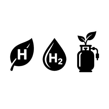 Hydrogen fuel cell energy concept.