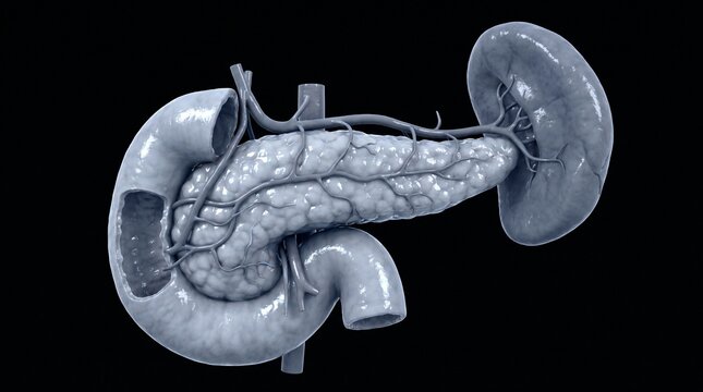 Human Pancreas and Duodenum Anatomical Model