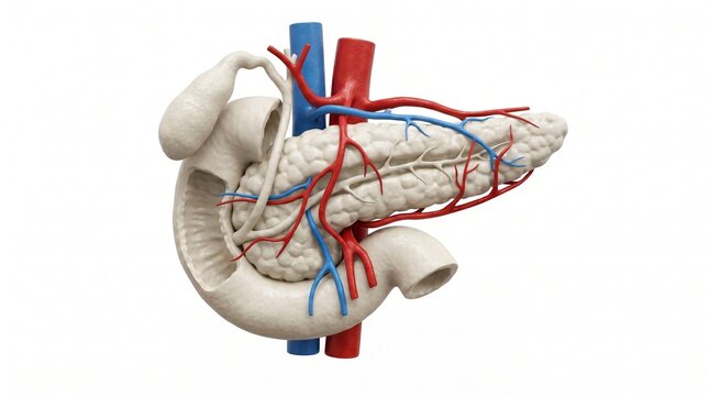 Human Pancreas and Duodenum Anatomical Model