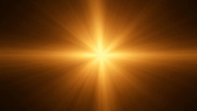 Shining golden light radiating from celestial center. Heavenly glow representing divine presence or spiritual awakening. Radiant sunburst effect for religious theme.