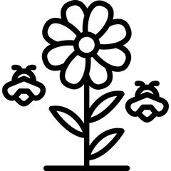 Bee-Friendly Flowers Icon © Pop Vectors