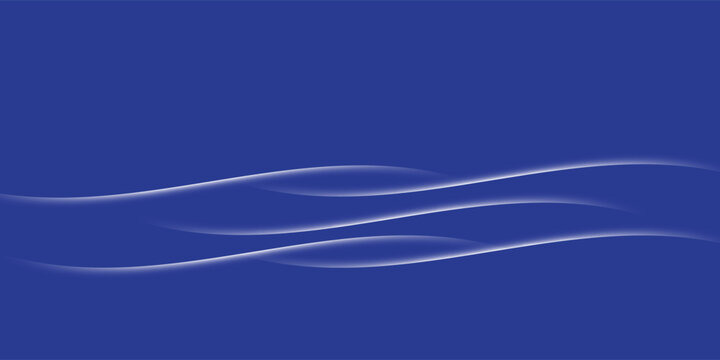 Abstract Purple Background with Minimalist White Wavy Glow Lines
