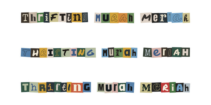 Serif Style Ransom Note Ransom Note Font-Bilder: Stock-Fotos & -Videos. | Adobe Stock