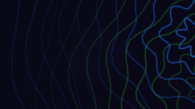 Accelerating Neon Blob Dark with Neon Blob Overlay Overlay, Black Blue Quad Abstract Motion Background Loop, 2K Seamless Video for Creative Art v20260504205942