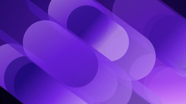 Purple rounded rectangles abstract geometric background