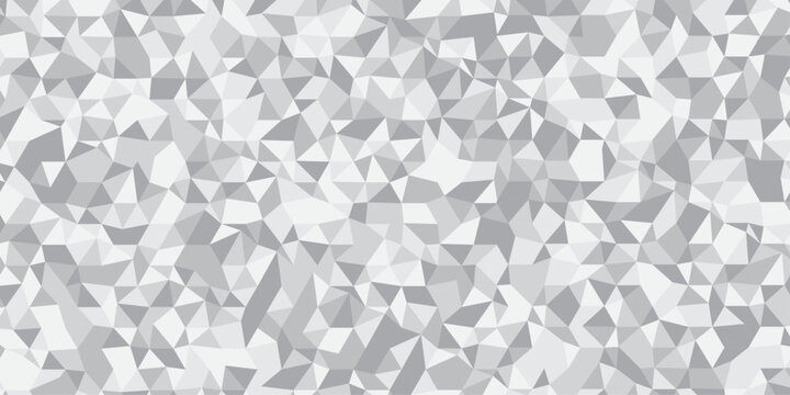 Abstract paper low polygon geometric origami design. white, gray square cube triangulated random cube low polygon triangle textile. abstract corporate banner template creative design.
