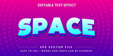 Space Futuristic Cyan Halftone Text Effect © Raka