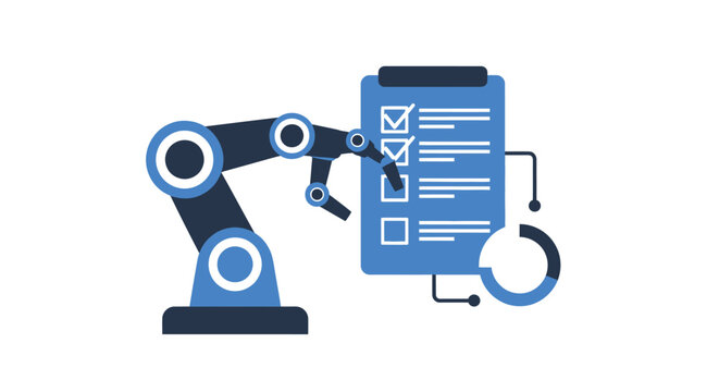 Robotic Arm Interacting With Document.