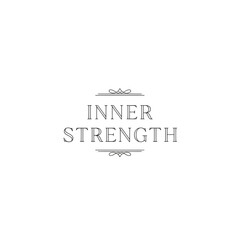 Fototapeta premium Inner Strength Motivational Quote