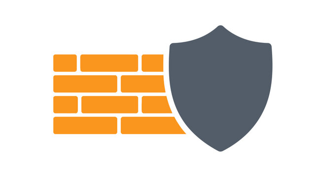 Shield Protecting Brick Wall Security.