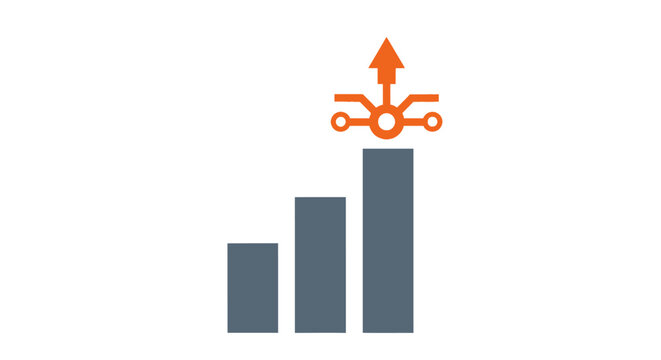 Increasing Business Growth Graph Chart.