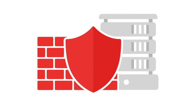 Shield and brick wall security.