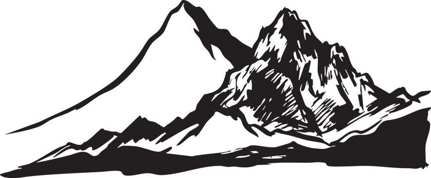Majestic Mountain Logo: Adventure & Achievement
