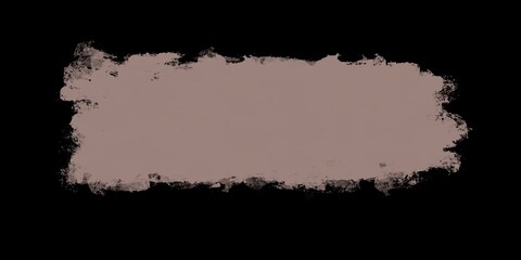 Dusty mauve pink horizontal brush stroke with soft irregular edges on black background, muted elegant watercolor texture. © Taya