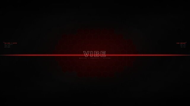 Minimalist dark background featuring a thin central red laser line and digital text, creating a sleek and mysterious visual in a studio setting.