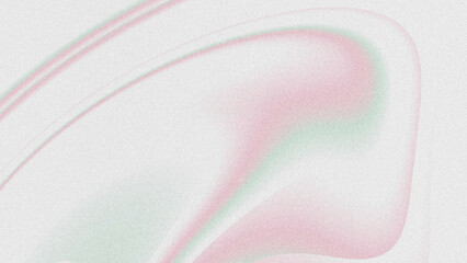 Soft, grainy abstract background with flowing gradient lines in misty green and rose blush pink on a clean white base. © yun visual