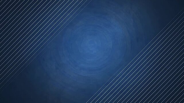 A dark blue background featuring elegant diagonal lines in a minimalist style