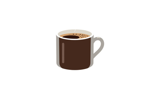 Brown coffee mug with handle.